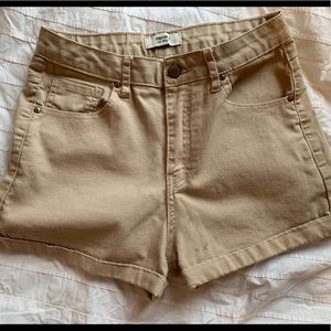 Forever21 high waisted tan shorts SIZE 27